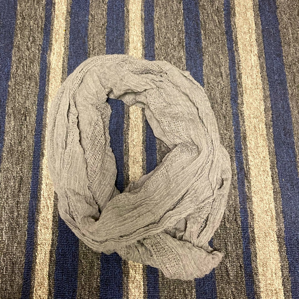 Grey infinity scarf